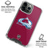 NHL Colorado Avalanche Solid Background iPhone 16 Pro Clear Case